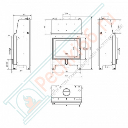 Стальная топка MBA/PW/17/W (Kratki)