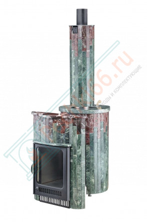 Дровяная банная печь Макси ПФ "Змеевик + Россо Леванте" (Ферингер)