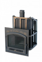 Печь для бани "Сибирь-25" (дверка 700х700) с закрытой каменкой (Сибирь-Премиум)