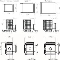 Печь для бани из нержавеющей стали Genesis GN-400, до 16 м3