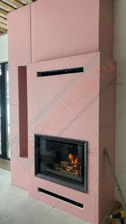 Каминная топка Астов ПС 800 (монтаж 07.2024)