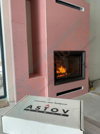 Каминная топка Астов ПС 800 (монтаж 07.2024)