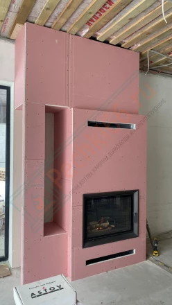 Каминная топка Астов ПС 800 (монтаж 07.2024)