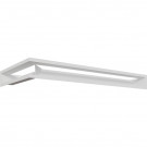 Каминная решетка угловая Luft 40X80X9 белая (Kratki)