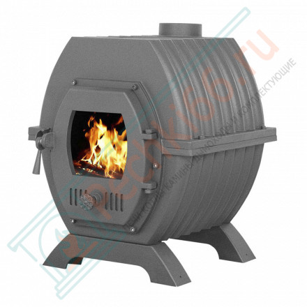 Отопительная чугунная печь Триумф 180 с теплообменником (Везувий)