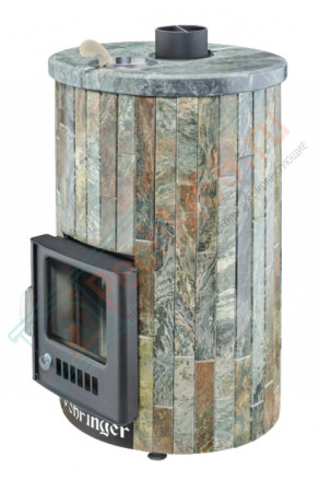 Дровяная банная печь Ферингер УЮТ-18 "Жадеит наборный" до 18 м³