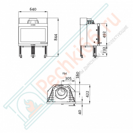 Чугунная топка I 400 flat (Jotul)