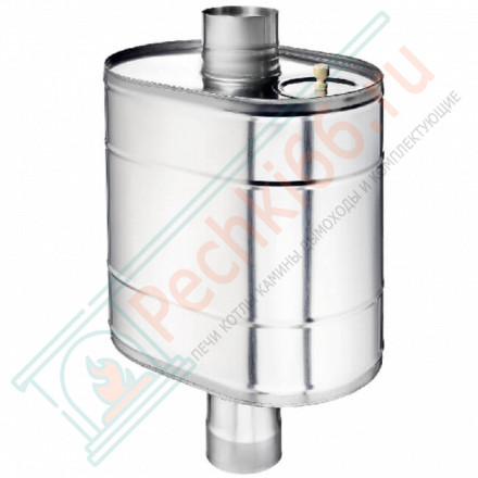 Натрубный бак для воды (НЕРЖ-439/0,8мм) 80 л, d-115 (УМК)