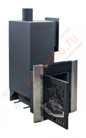 Газовая банная печь из нержавеющей стали № 06-ГТ 80 (Тройка) до 80 м3