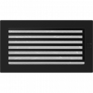 Вентиляционная решетка для камина с жалюзи 170х300, черная (FireWay)