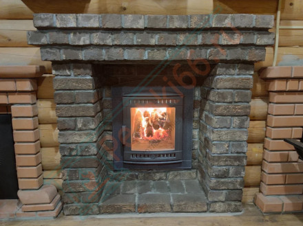 Банная печь Атмосфера XL, ламели "Россо Леванто" (ProMetall)