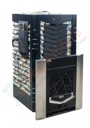 Газовая печь для бани № 06-ГТ 20 с сеткой для камней (Тройка) до 18 м3