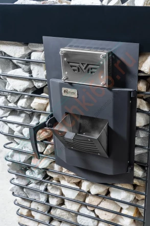 Газовая печь для бани № 06-ГТ 20 с сеткой для камней (Тройка) до 18 м3