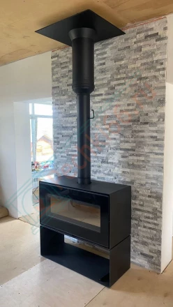 Печь-камин Мета-Бел Монблан МБ (АОТ 10.0-05) под ключ (09.2023)