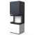 Печь-камин Intra xms c ver. compact 1, белая сталь (Defro-Home) 8кВт