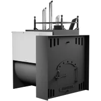 Банная печь Горыныч Мини З/К, под бак 60 л, закрытая каменка с парогенератором, конвекция (ТермоСфера)