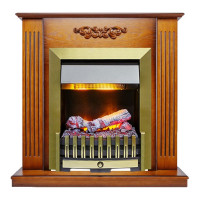 Каминокомплект Lumsden - Дуб антик с электроочагом Danville Antique Brass FB2