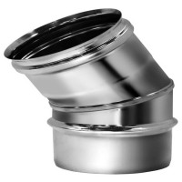 Отвод одностенный 30° (AISI-321/0,5мм) d-250 (Вулкан)