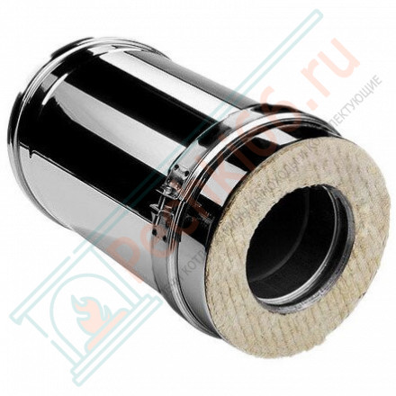 Сэндвич труба V50R с изол L=250 (AISI-321/0,5-ОЦИНК-RAL/0,5) d-180/280 (Вулкан)