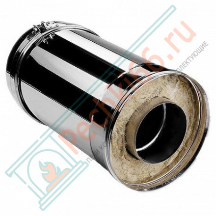 Сэндвич труба V50R с изол L=250 (AISI-321/0,5-ОЦИНК-RAL/0,5) d-180/280 (Вулкан)