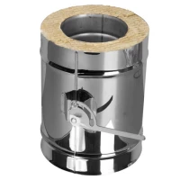 Задвижка повортная с механизмом фиксации V50R с изол (AISI-321/0,5-AISI-304/0,5) d-300/400 (Вулкан)