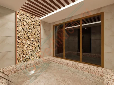 3D-Панно из можжевельника на щите 700х600 мм