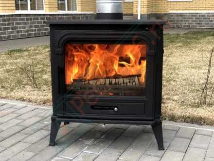Чугунная печь-камин Dog (FireBird) 10 кВт