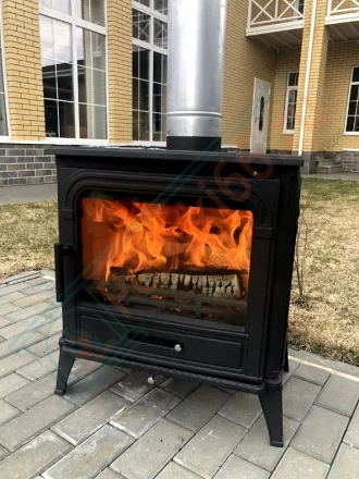 Чугунная печь-камин Dog (FireBird) 10 кВт