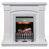 Каминокомплект Boston - Белый (Высота 925см) с электроочагом Danville Chrome FB2 (Dimplex)